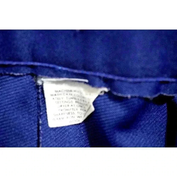 Vintage Koret Blue A line Midi Skirt with Belt size 14 - Picture 12 of 13